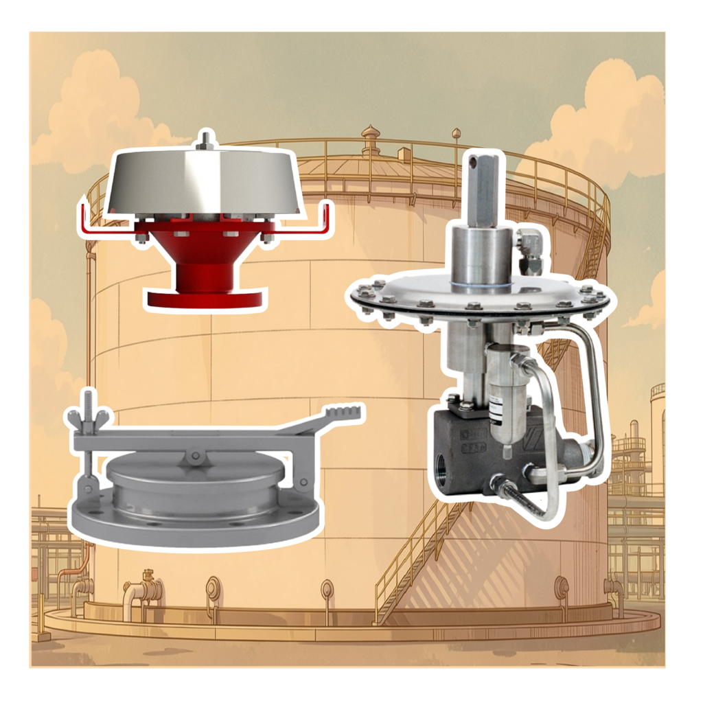 Tank blanketing and safety system